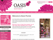 Tablet Screenshot of oasisflowers.net